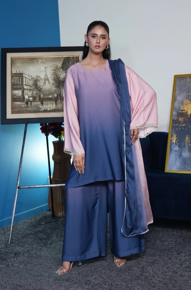 Faveza DUALITY premium 3pc silk suit for women with elegant dupatta