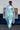 Faveza ready to wear raw silk suit for women in sky blue with matching dupatta
