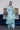 Faveza ready to wear raw silk suit for women in sky blue with matching dupatta.