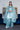 Faveza ready to wear raw silk suit for women in sky blue with matching dupatta